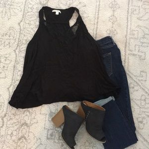 NWOT Miami Black Top